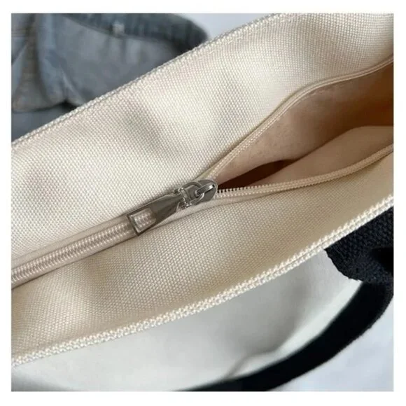 SNOOPY Large Capacity Canvas Tote Bag NEW - Picture 8 of 9